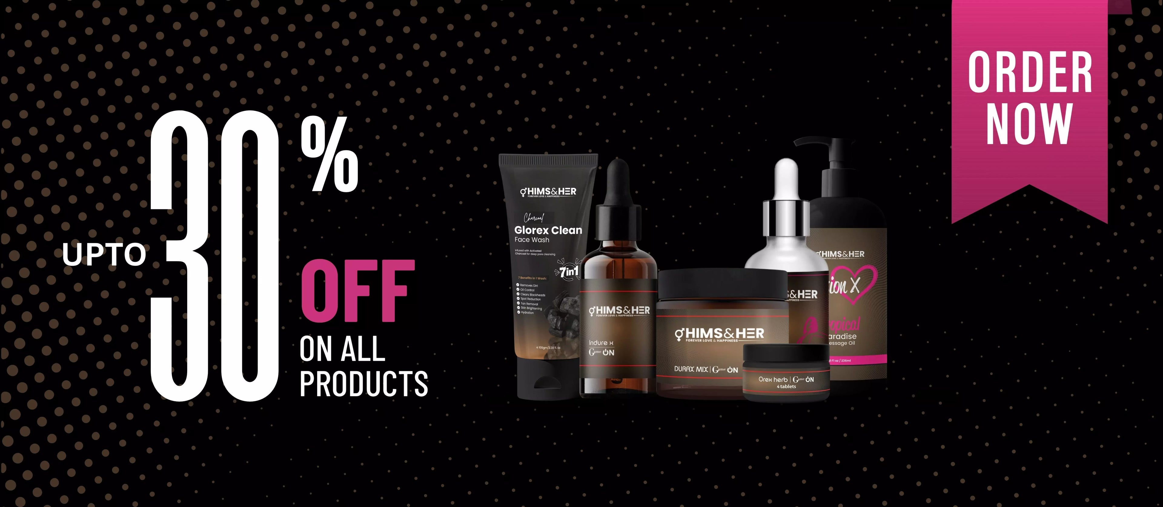 HimsandHer-Organic Wellness-Herbal Care-Natural Balance-Glow upto 30% off on all procduct